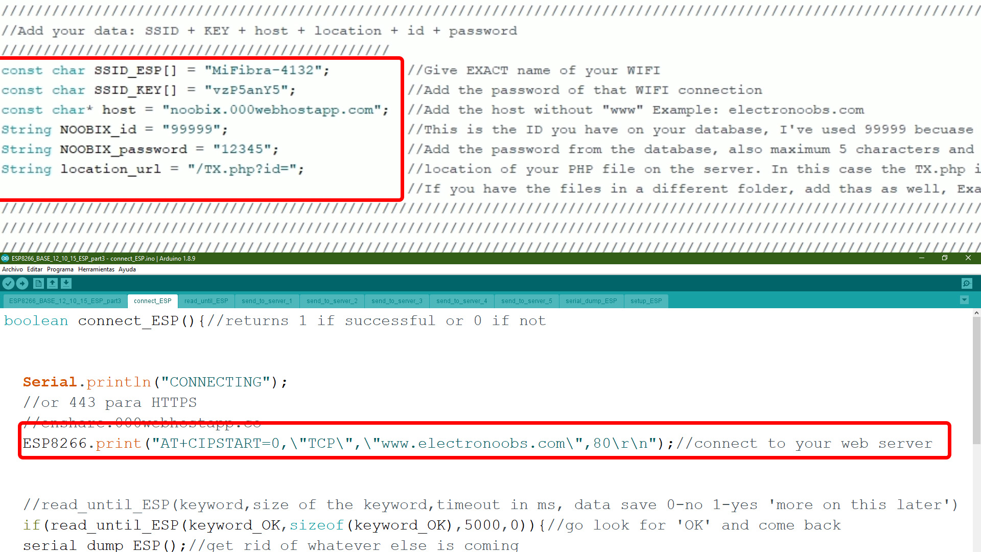 Arduino sESP8266 IoT scheamtic tutorial
