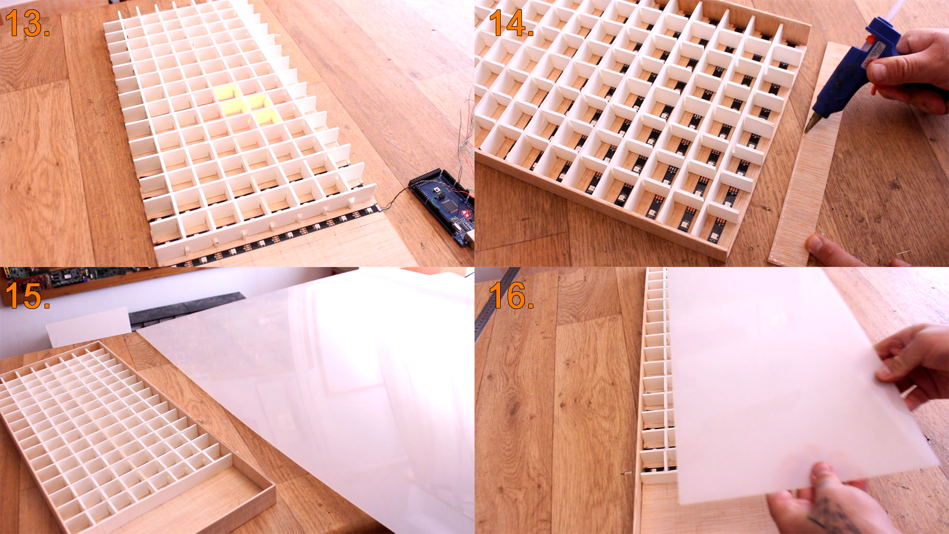 Arduino game DIY case wood joystick Bluetooth tetris