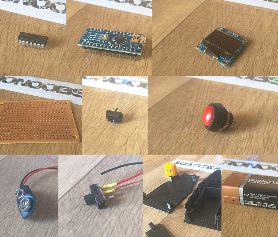 Arduino rpm meter full parts 