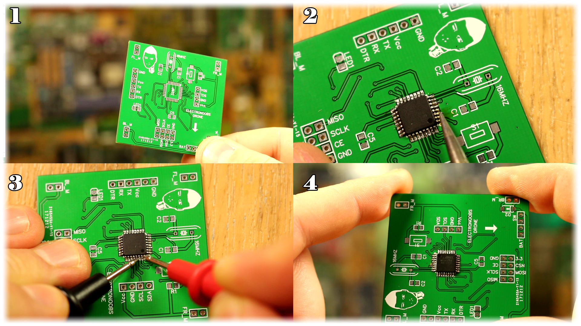 Arduino drone brushed DC motors