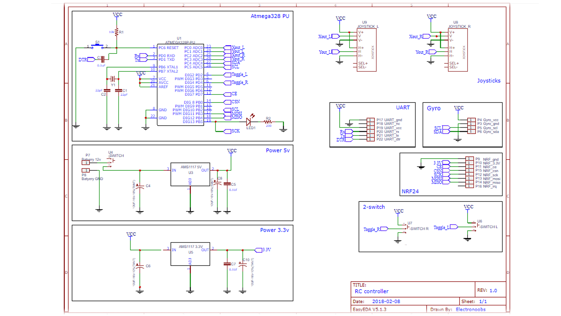 NRF24 arduino board