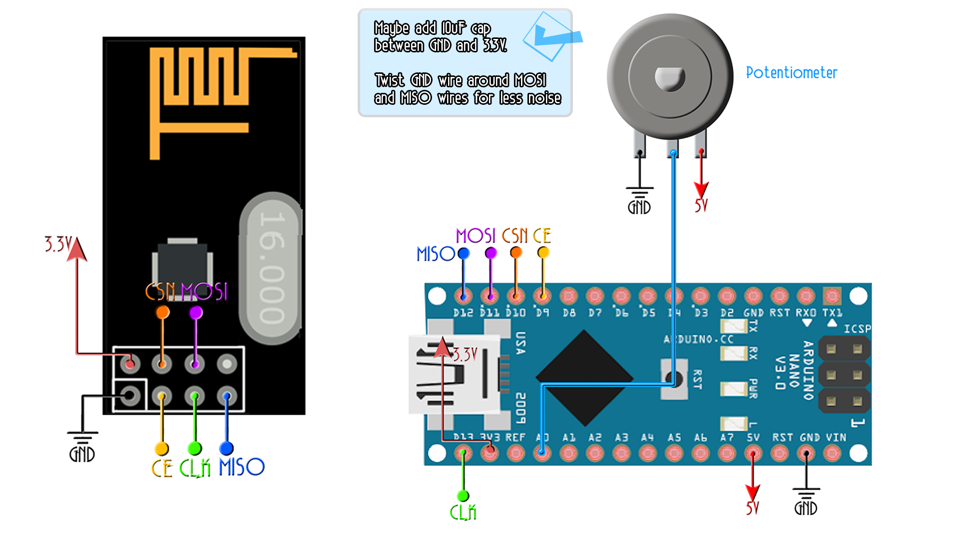 slider Arduino pcb circuit