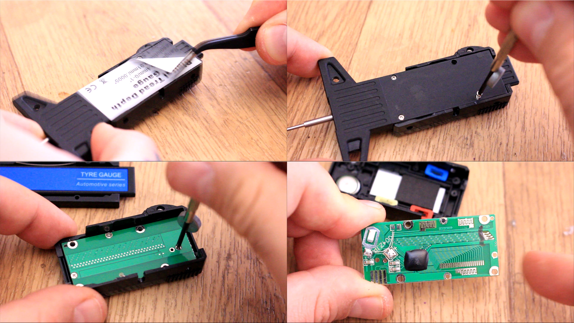 inside of digital caliper PCB board