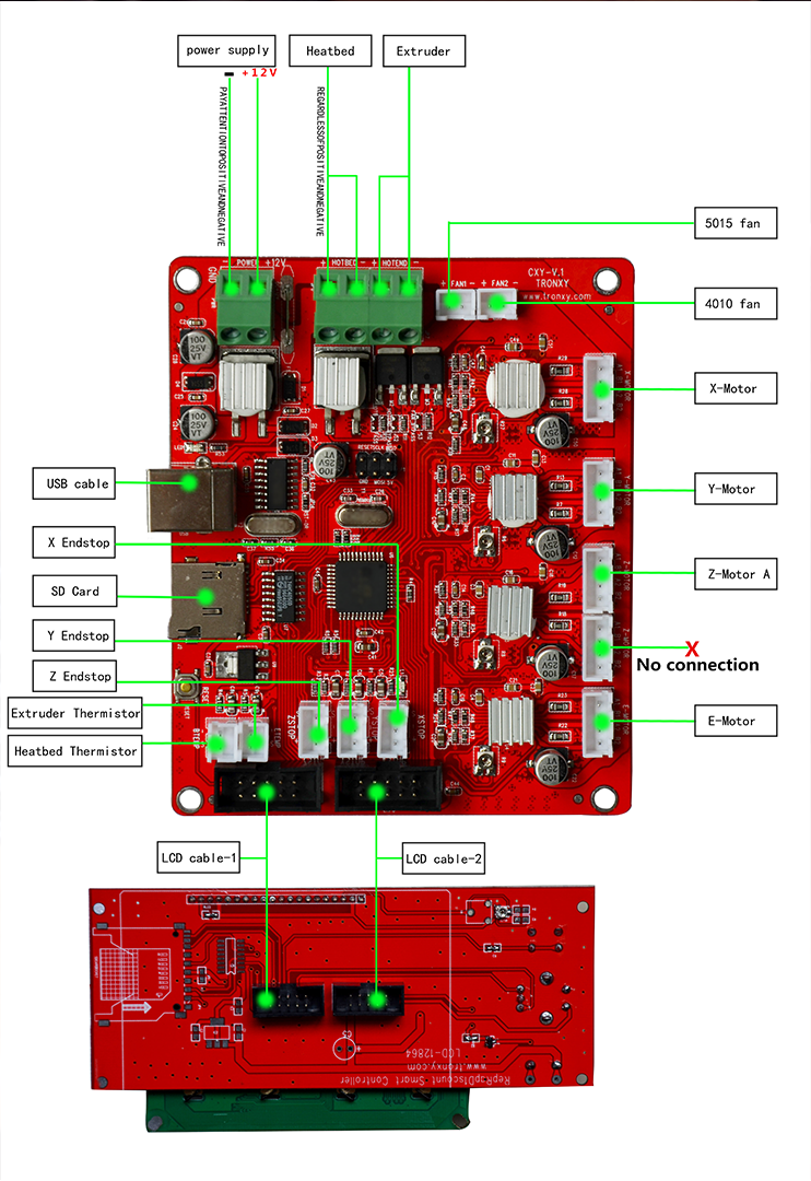 TronXY x5 tron xy 3d printer guide assemble mounting ... home cable wiring schematic 