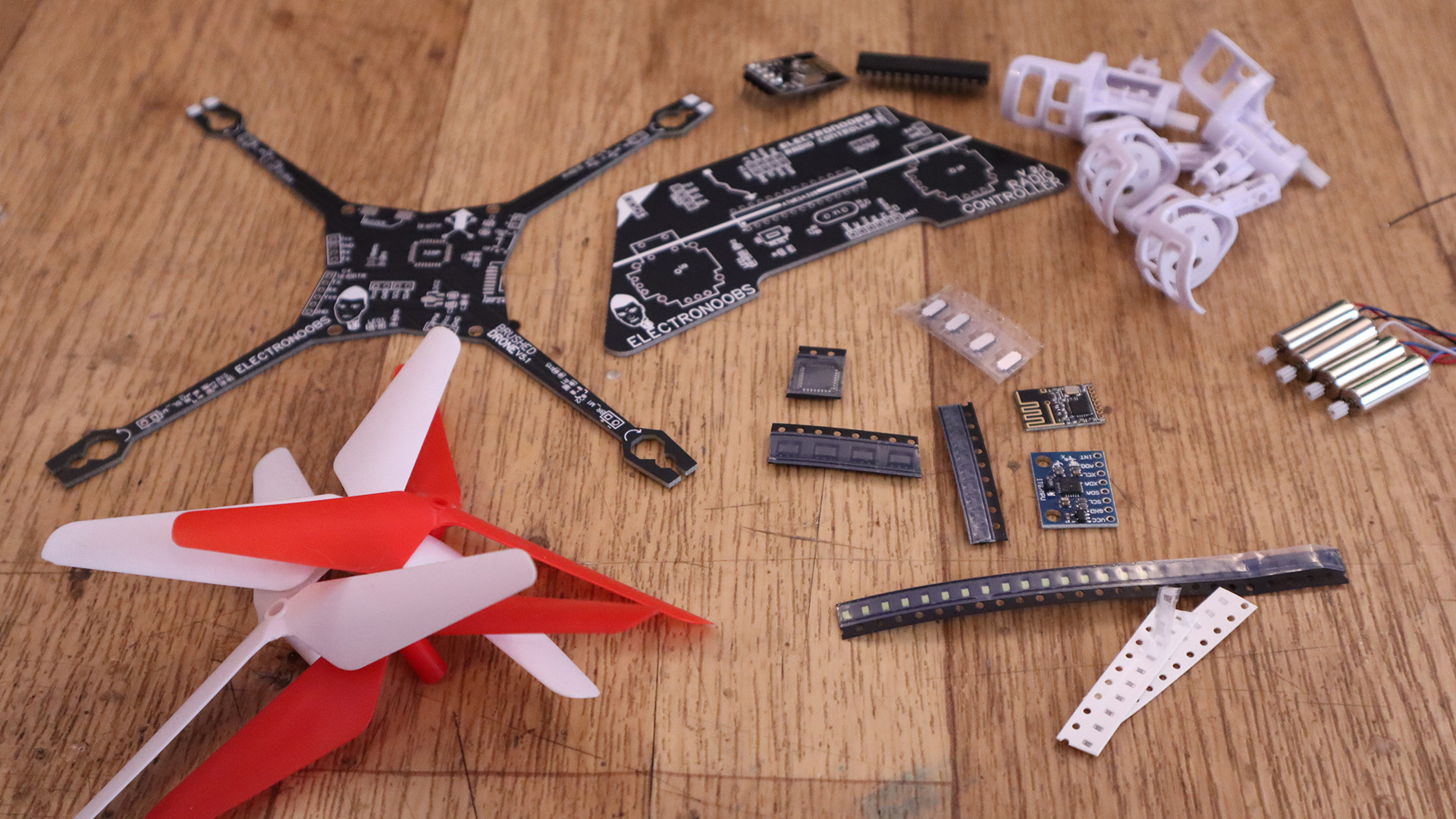 Arduino brushed DC motors drone part list