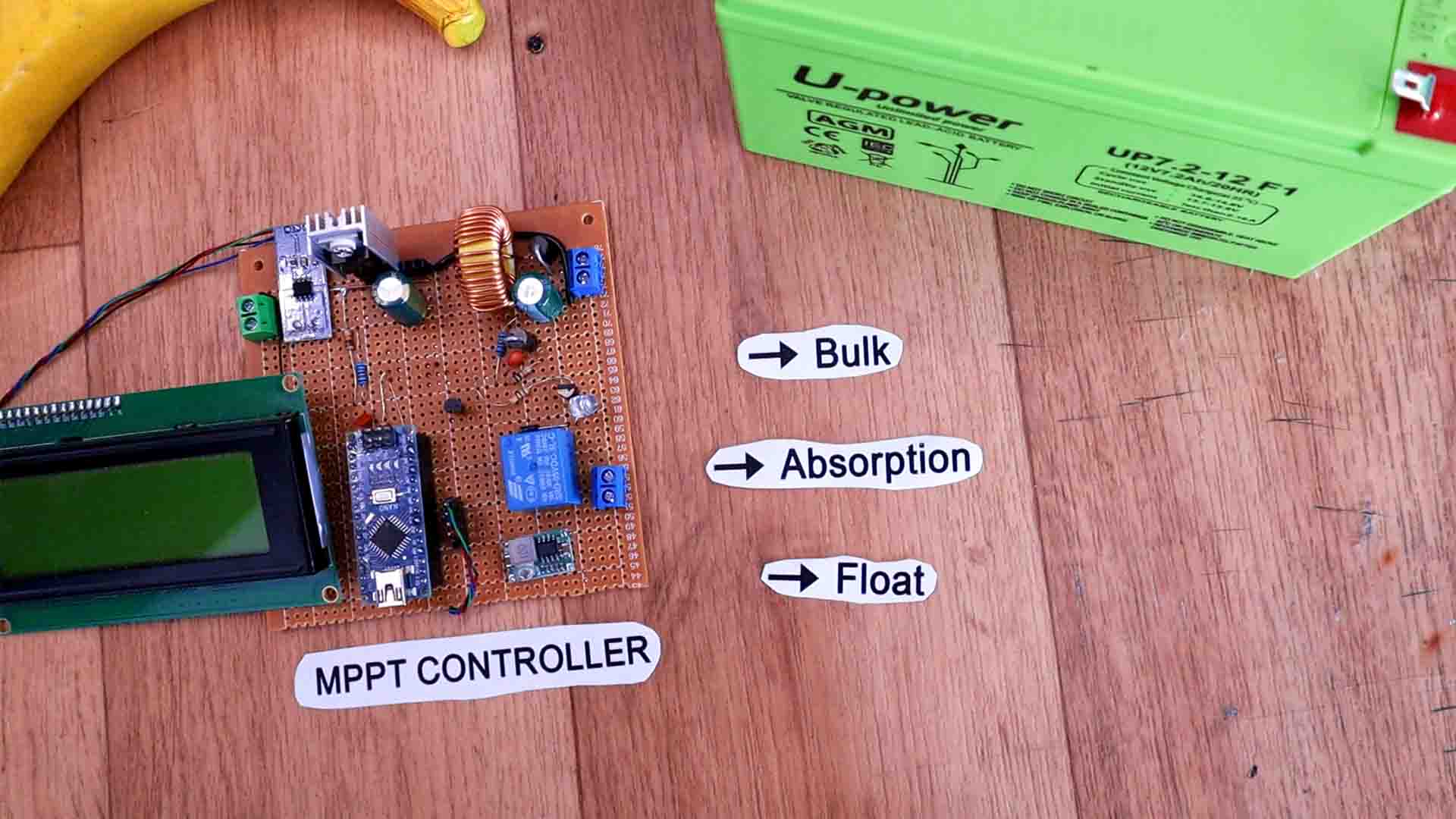 Arduino MPPT prototype circuit bulk absorption