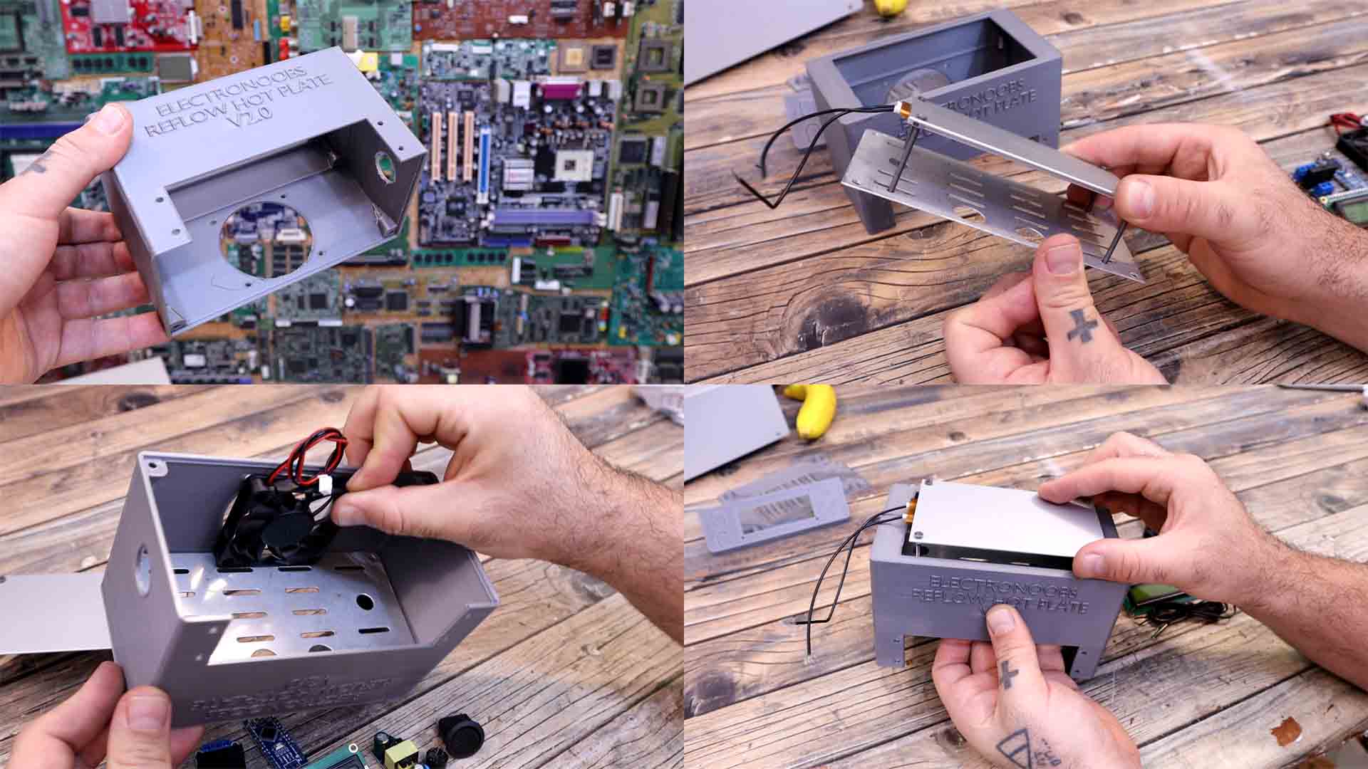 3D printed case ABS hot plate reflow