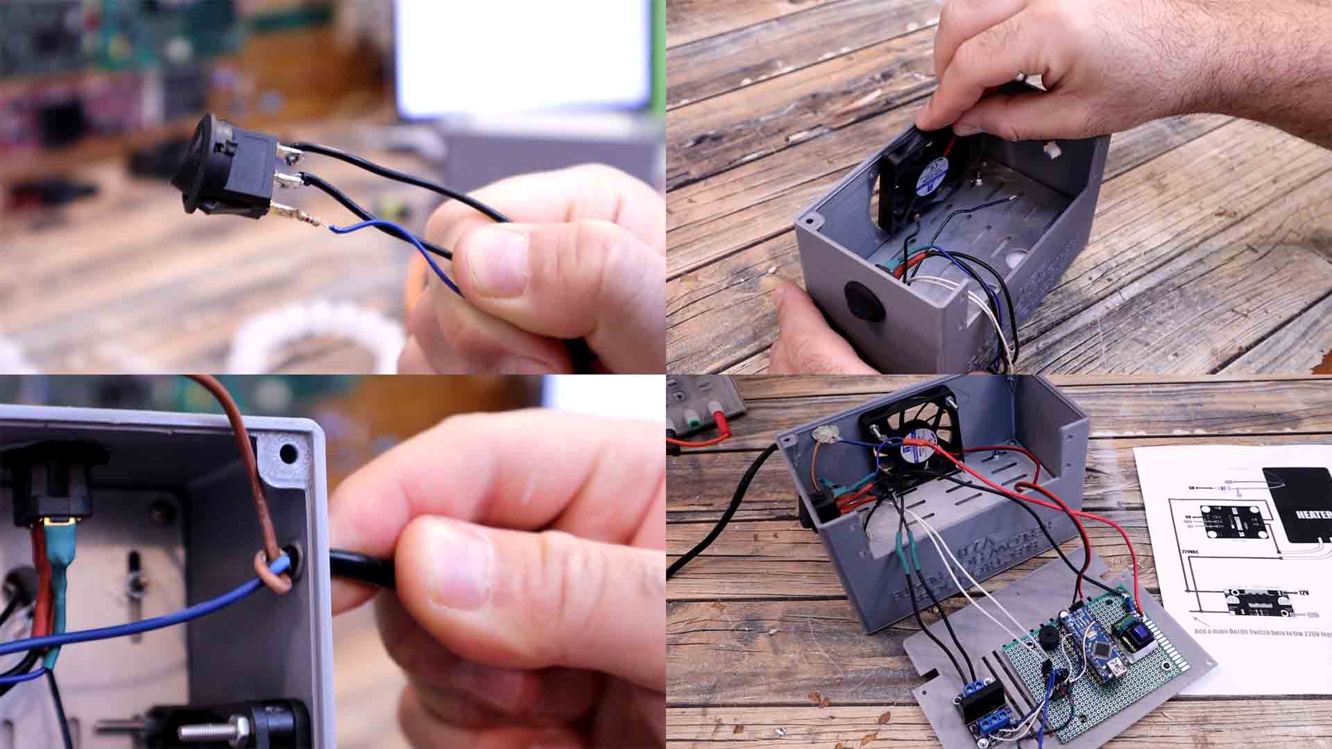 homemade 3D printed reflow station