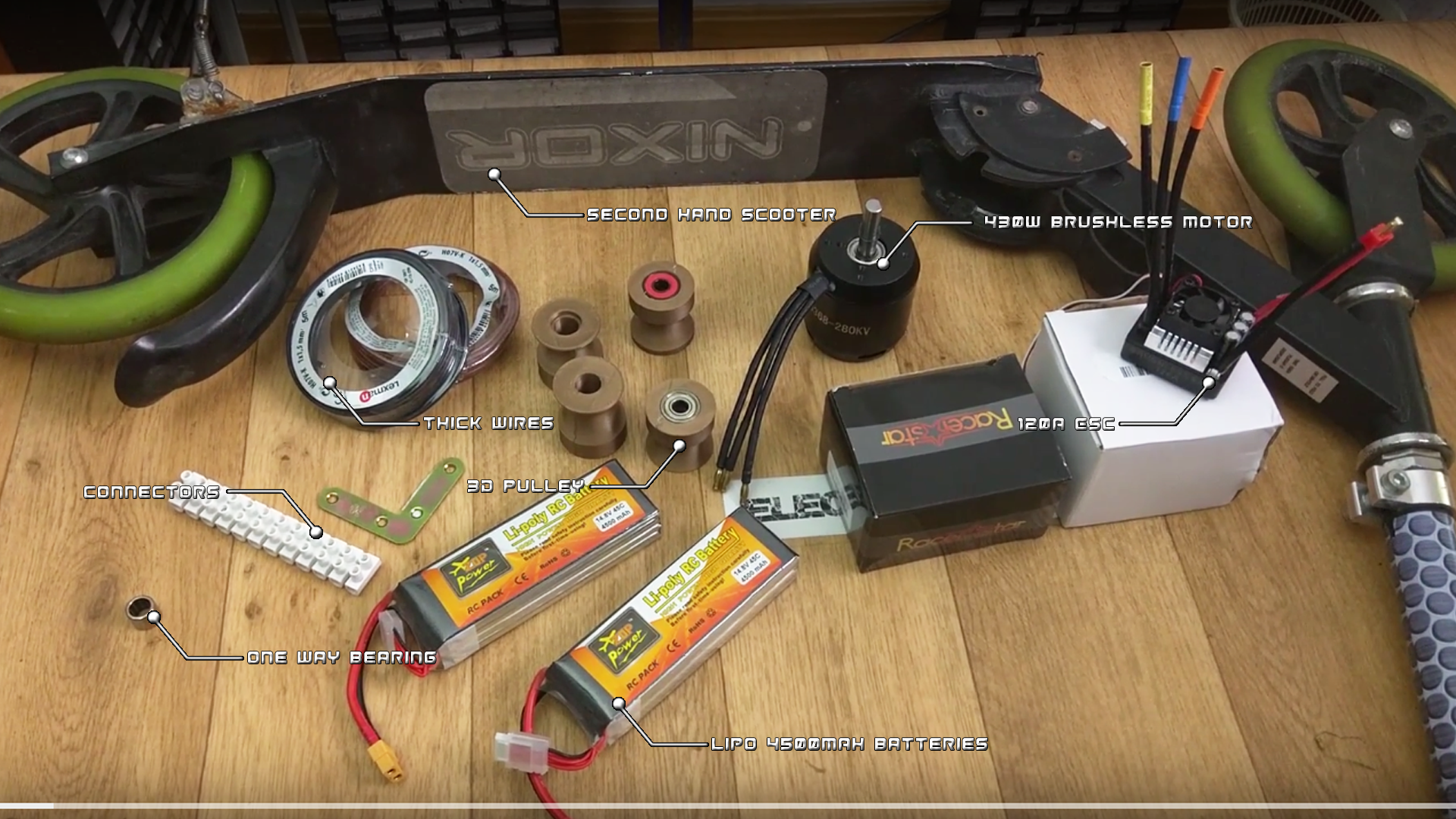 gelectric scooter homemade gear arduino