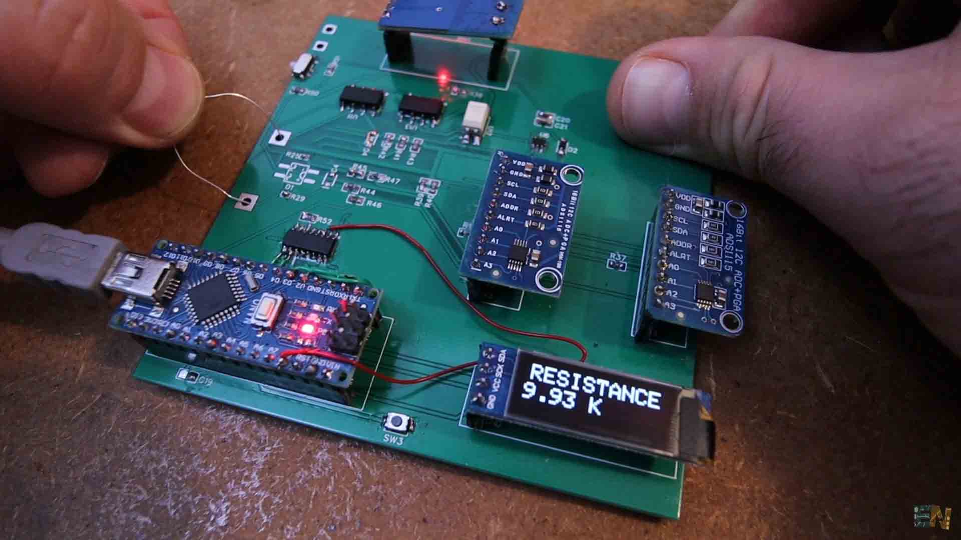 How to measure resistance Arduino ADS1115