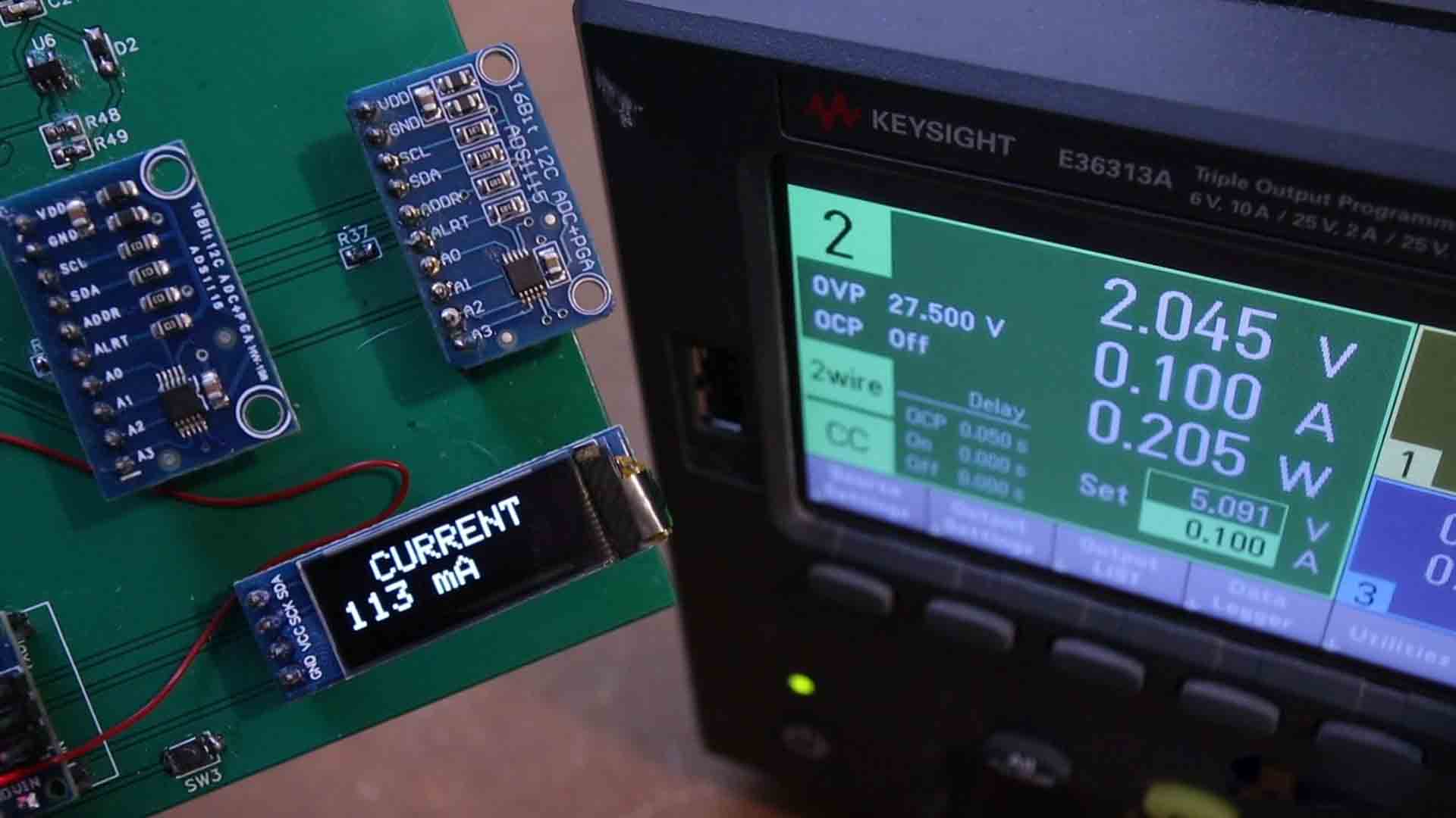 How to measure current Arduino ADS1115 ACS721