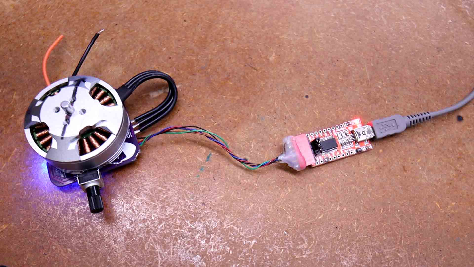 homemade FOC PCB Arduino download PCB assemble