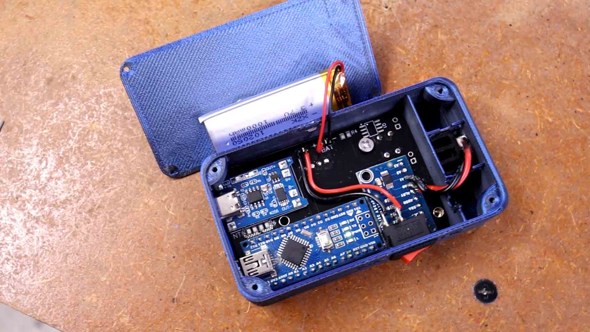 homemade laser power meter 3D printed case OLED screen