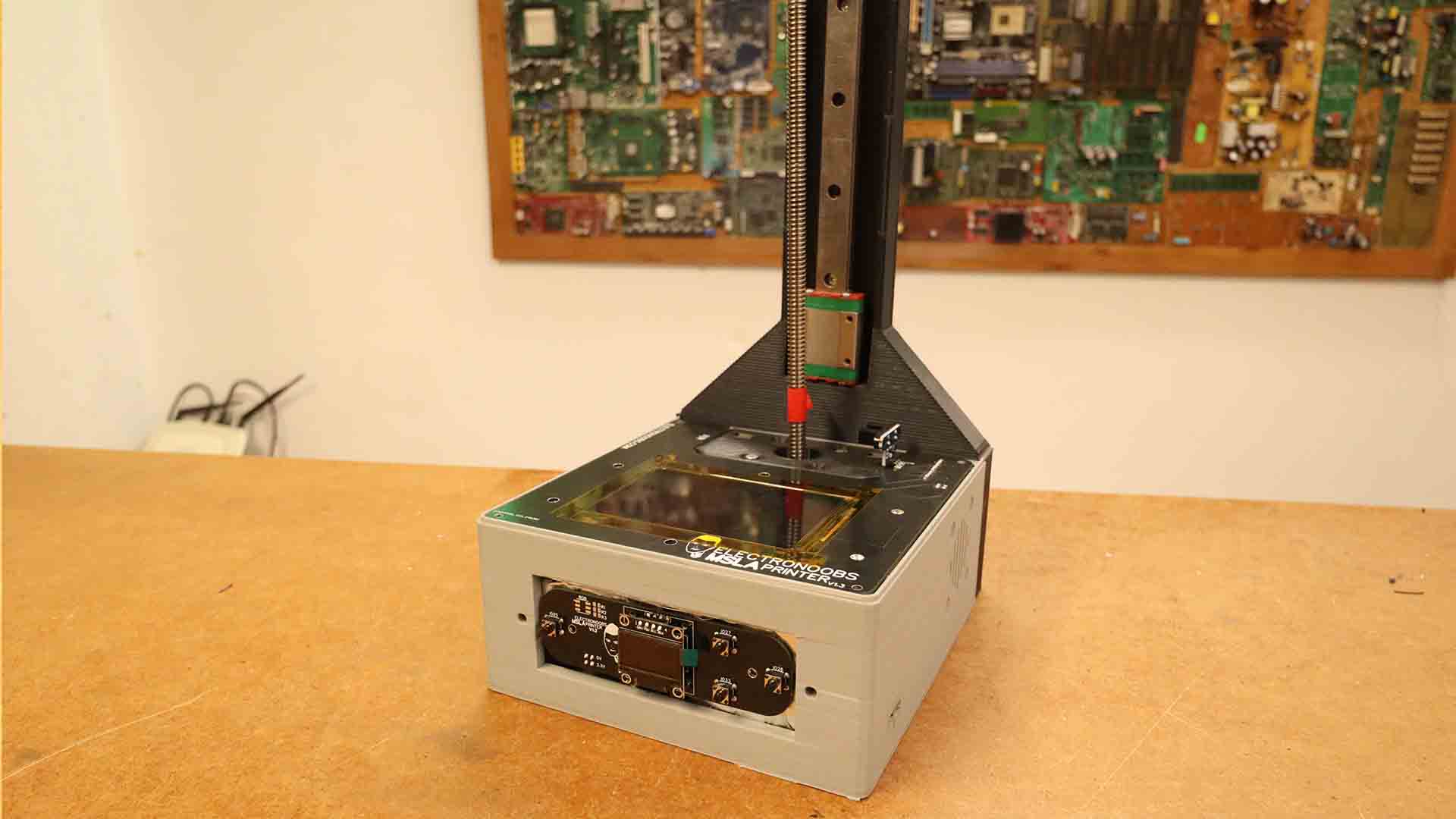 homemade resin 3D printer