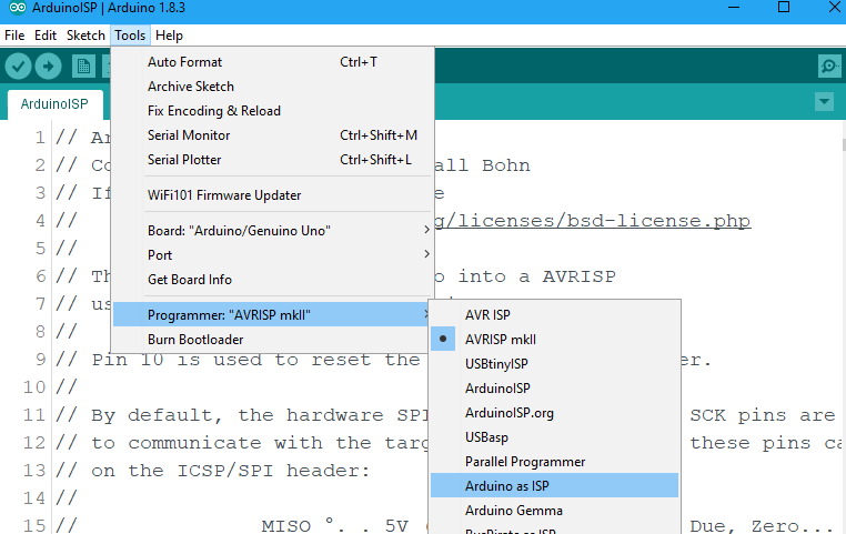 arduino on breadboard schematic