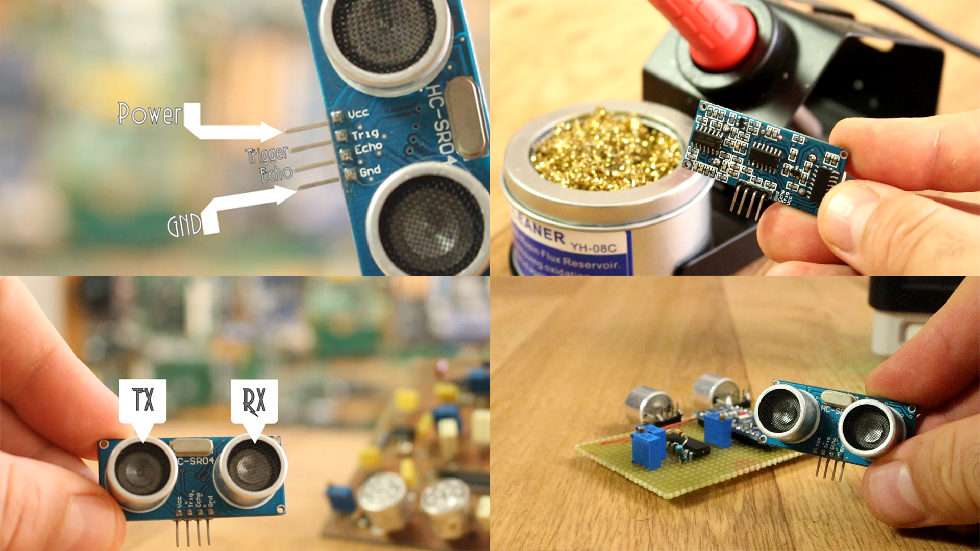 circuit sr04 ultrasonic
