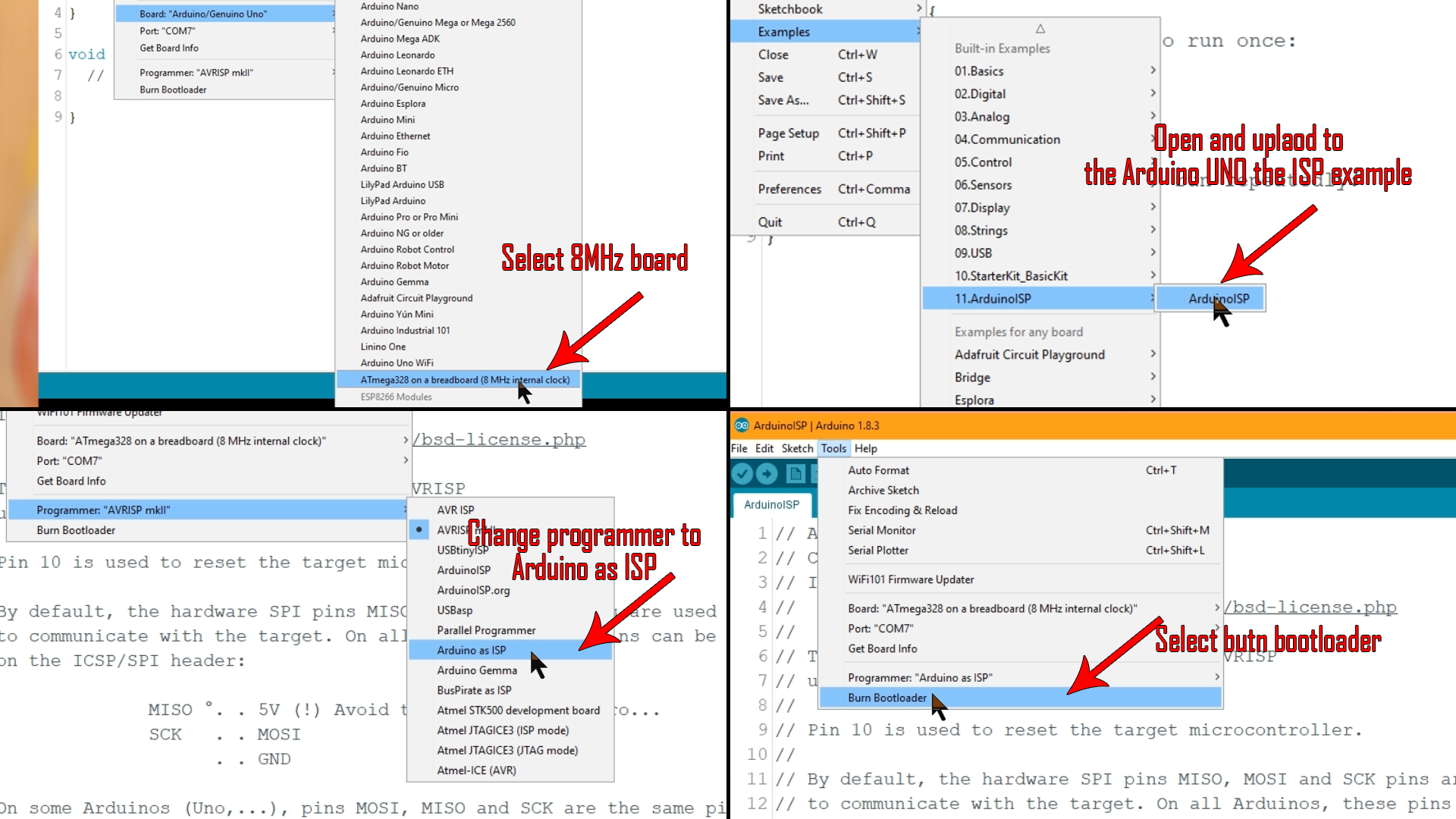 8MHz bootlaoder Arduino