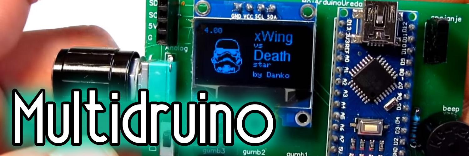 Multidruino - multimeter, game console, calculator