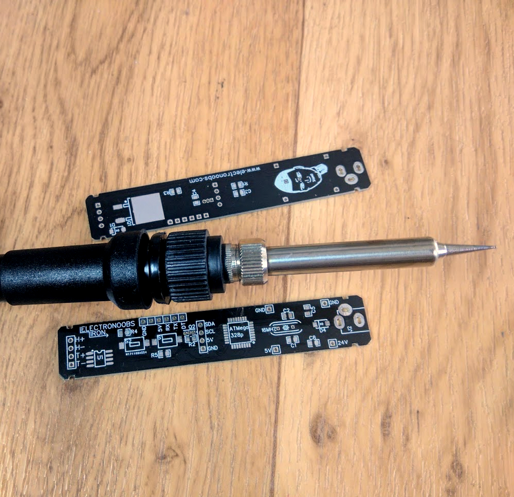 Portable arduino soldering iron