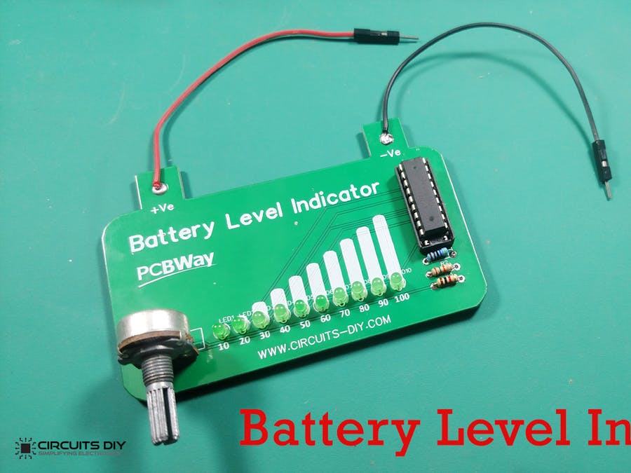 Battery Level Indicator using LM3914