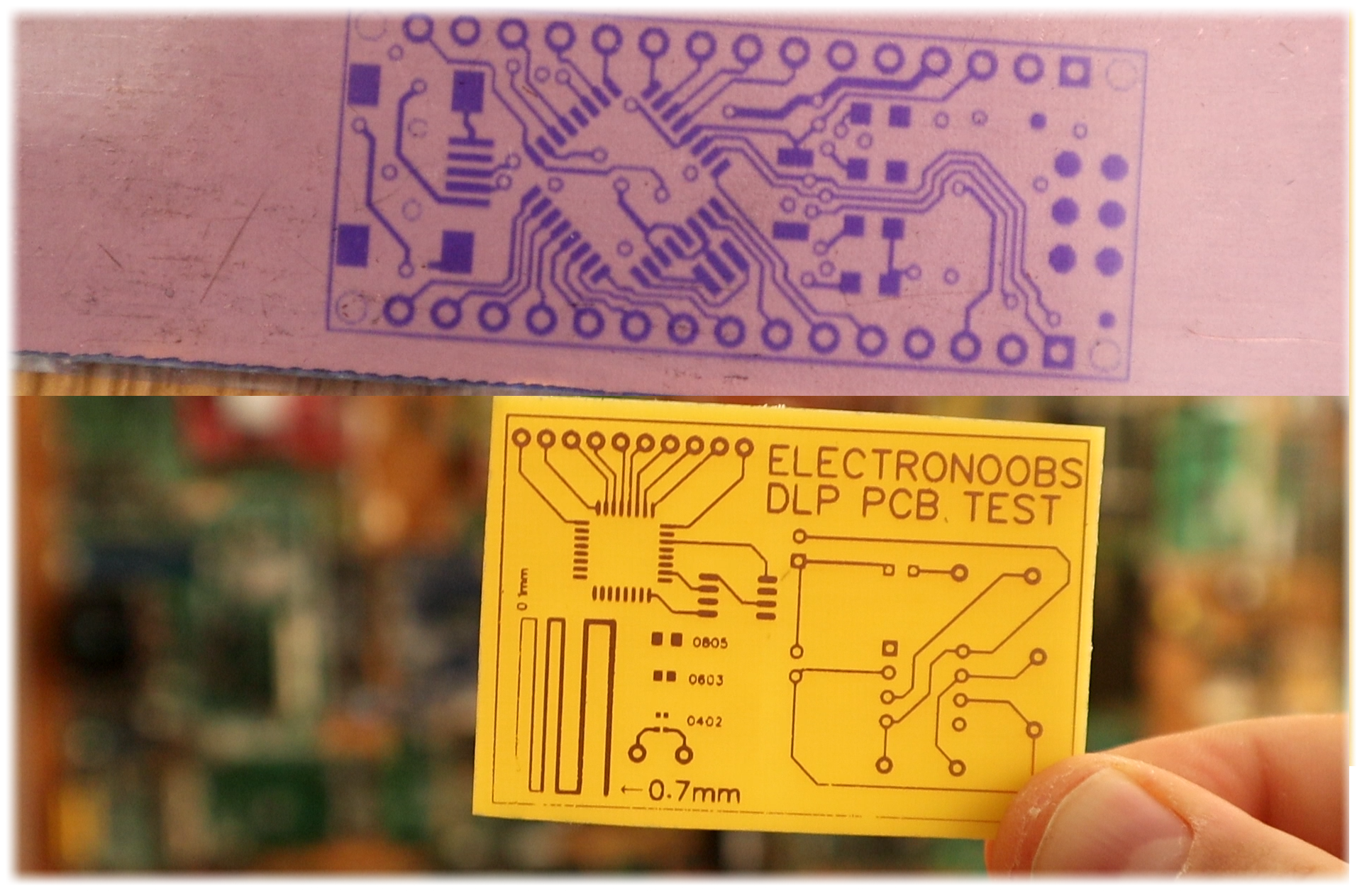 DLP printer to PCB photosensible