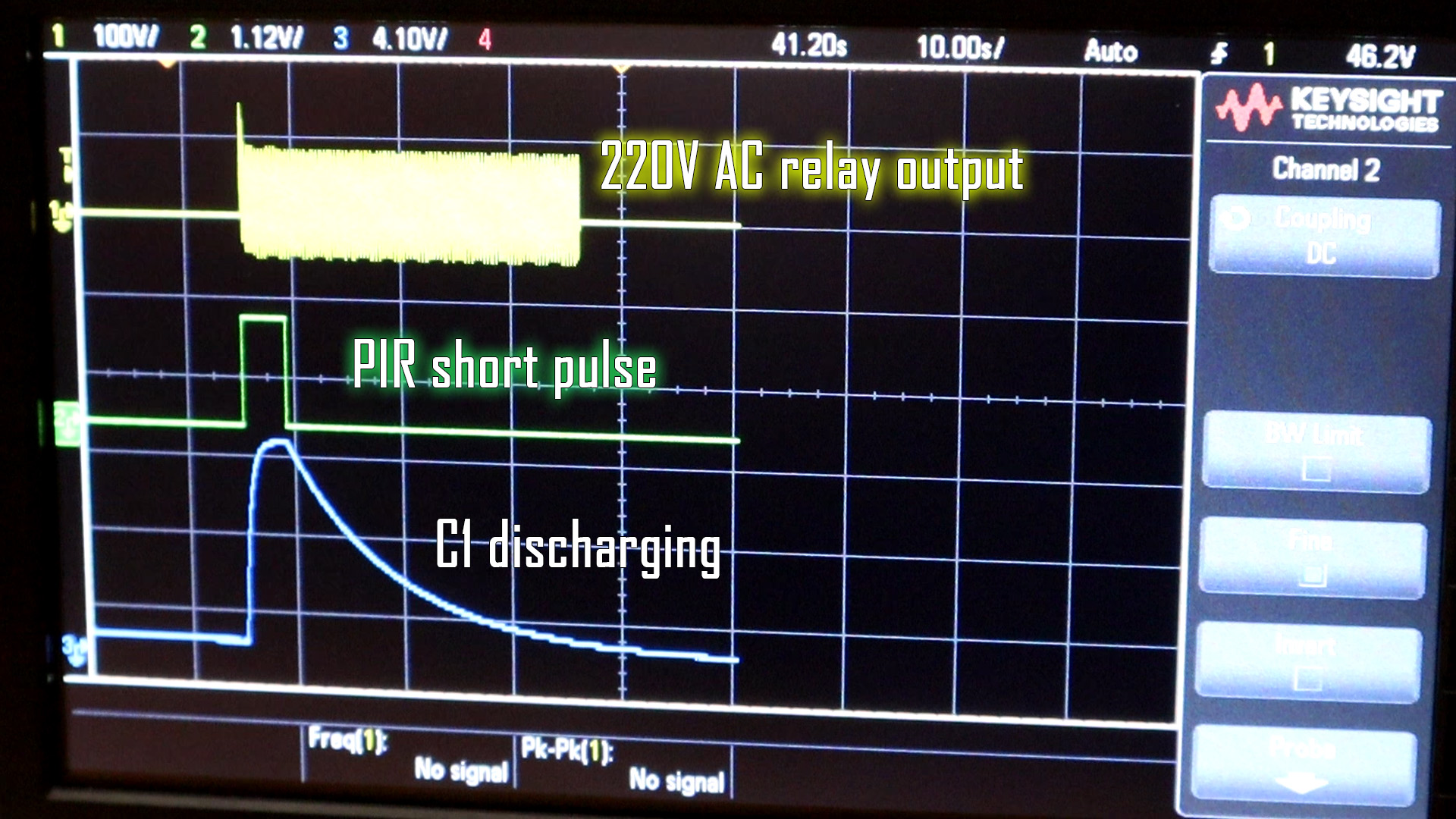 PIR delay infrared circuit detection