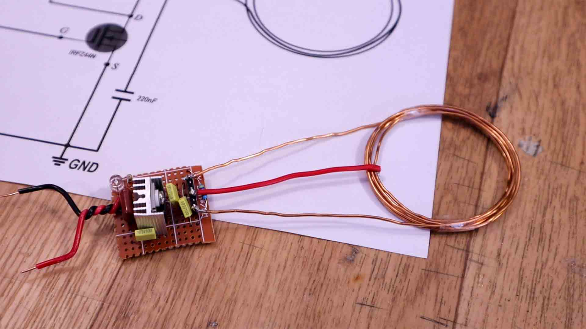 homemade wireless charger transmitter