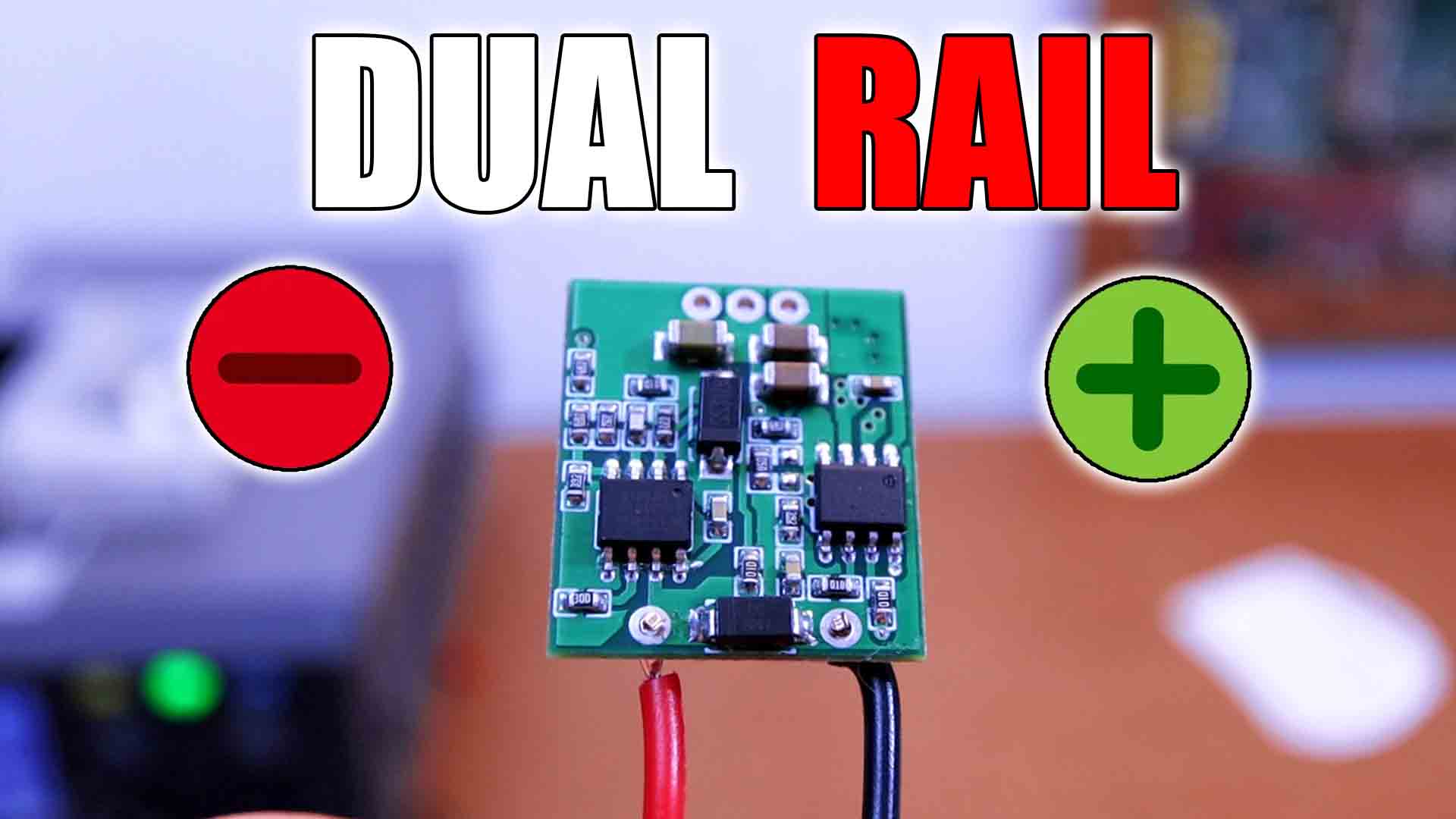 Dual rail supply circuit for negative voltage homemade DIY