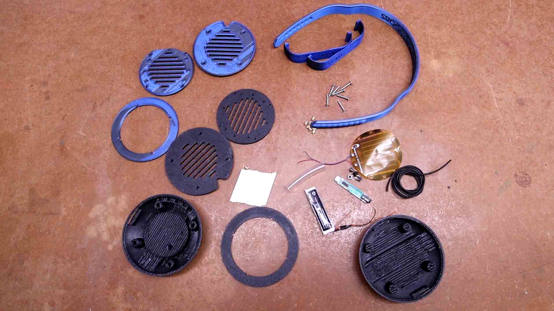 homemade 3D printed HIFI headphones