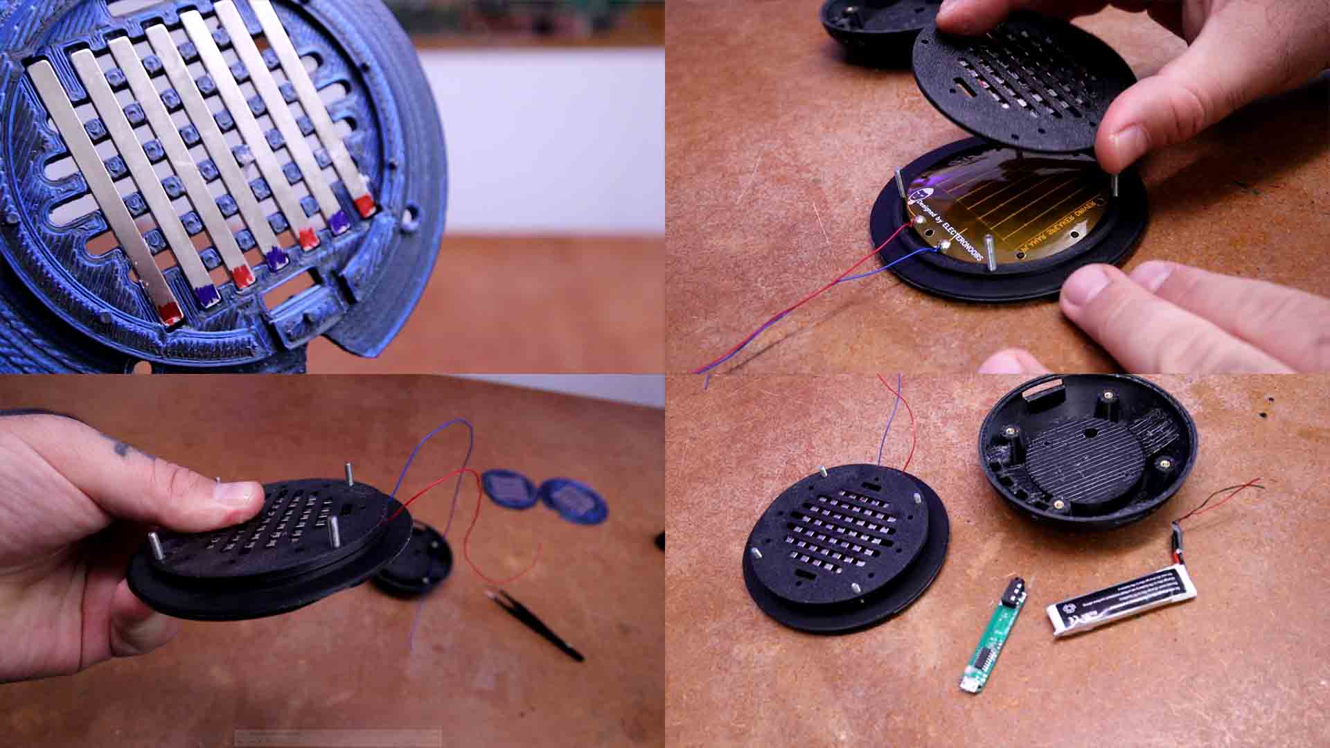 homemade 3D printed headphones