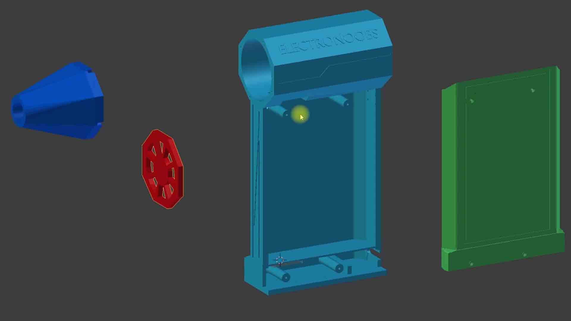 homemade 3D printed air blower