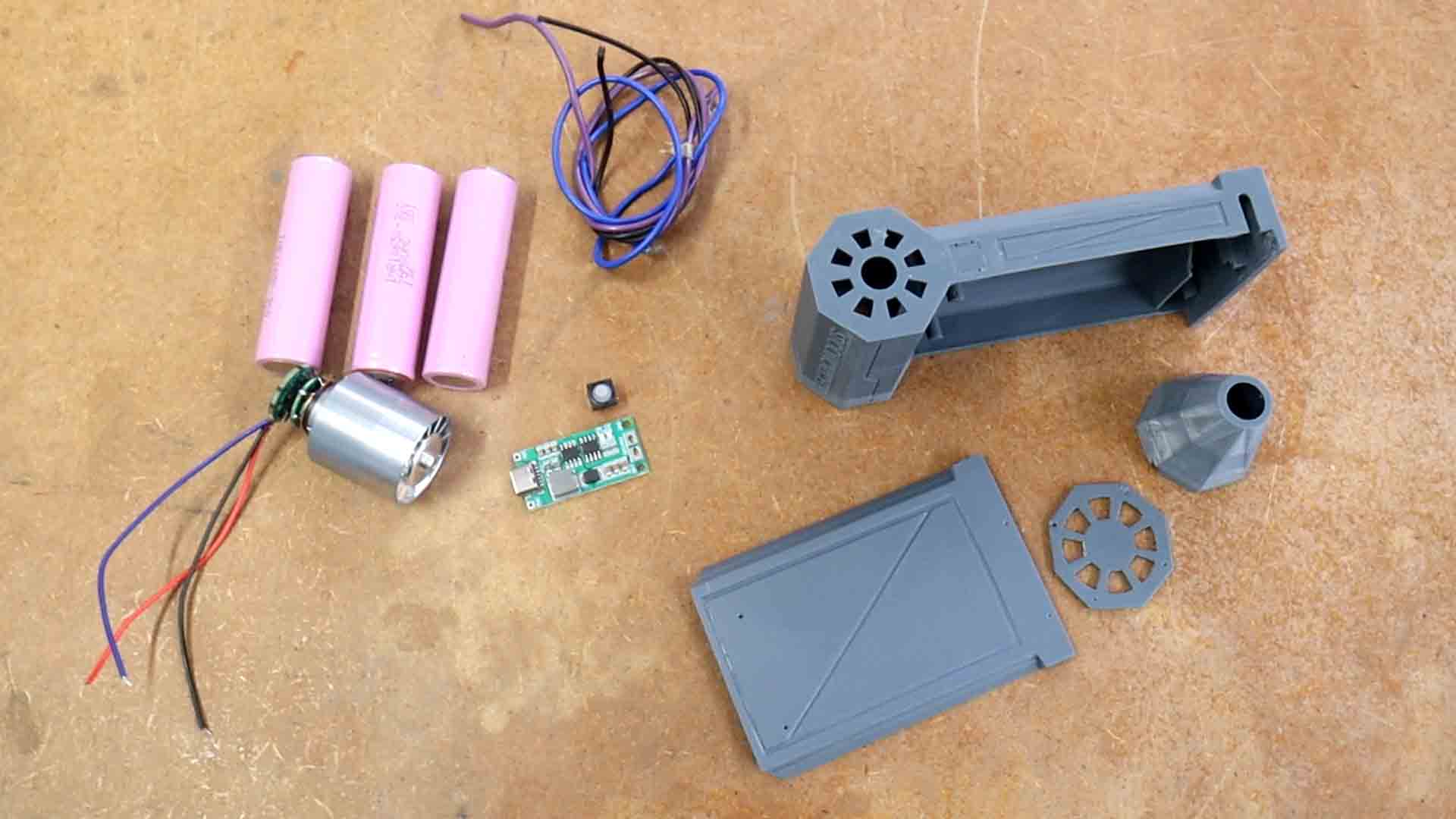 homemade turbo air blower 3D printed