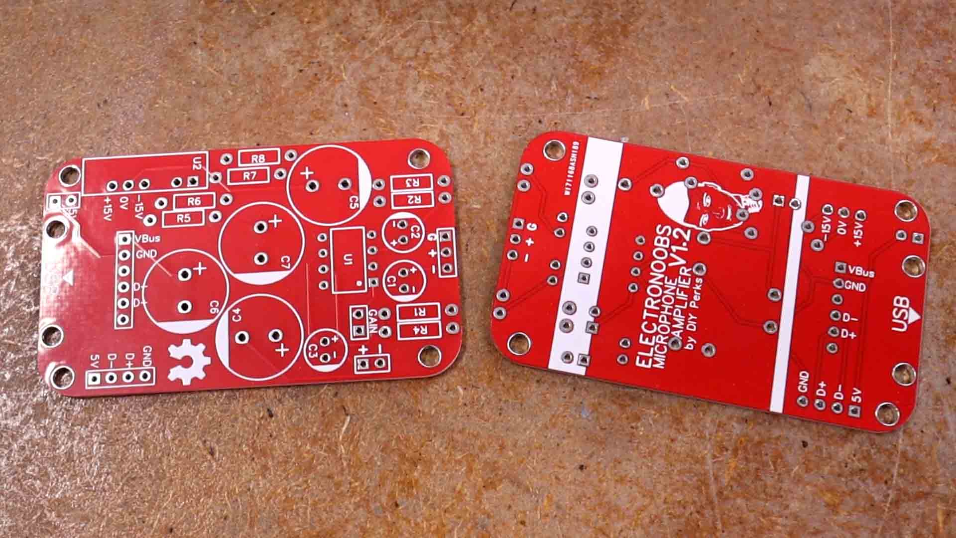 homemade microphone gerbers download PCB