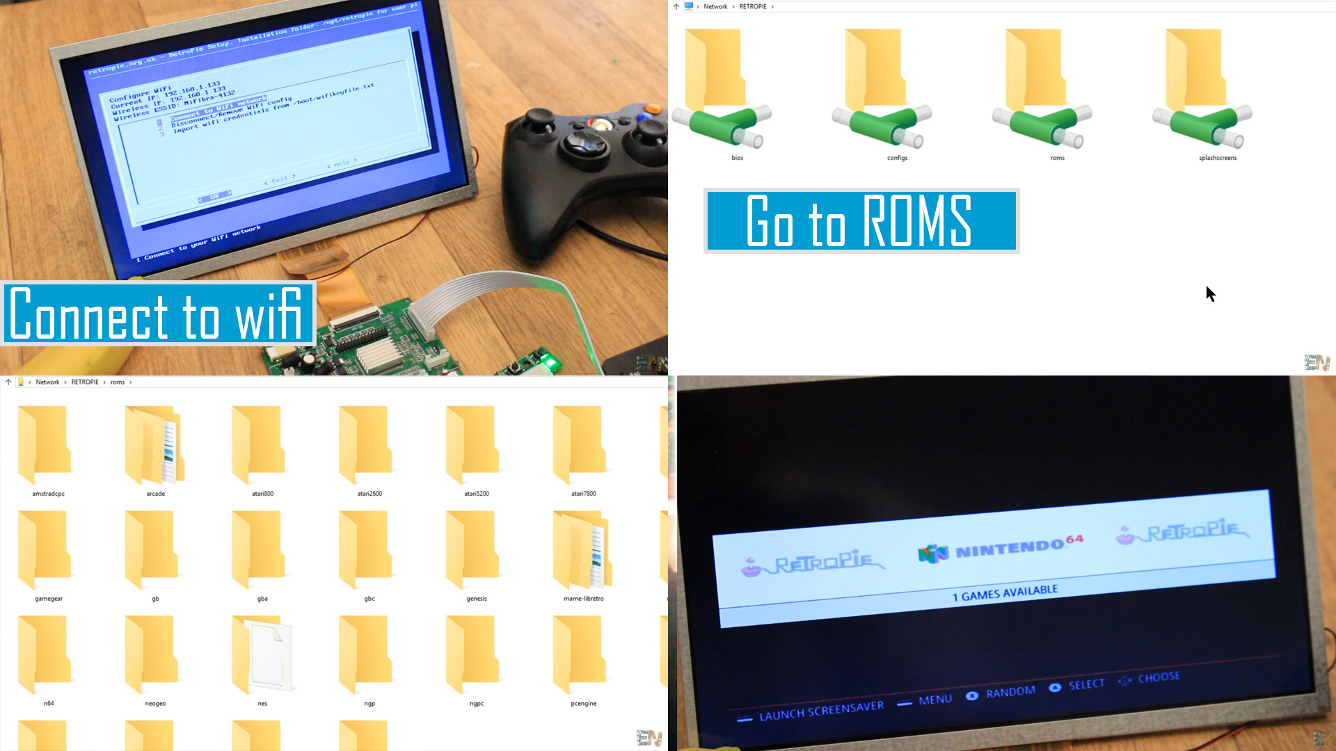 Copy ROMS to RETROPIE