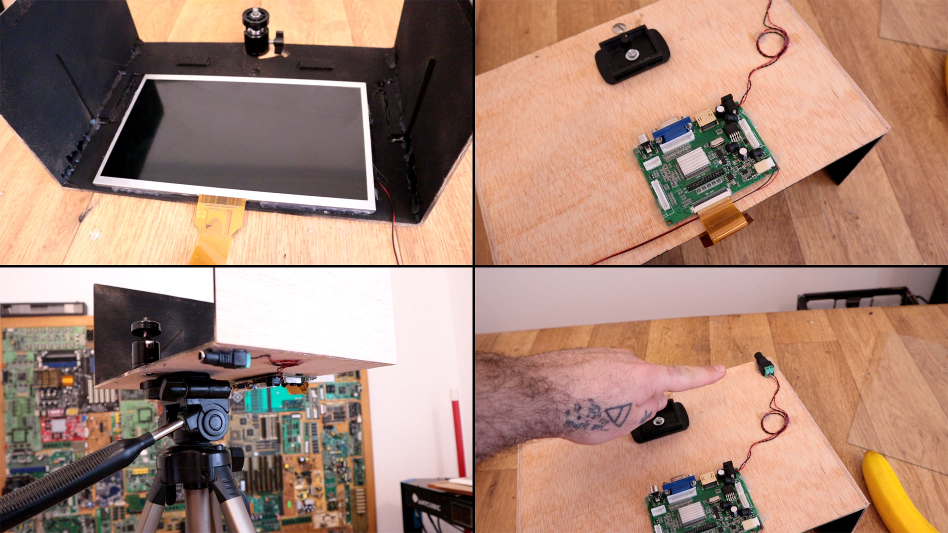 make a homemade prompter PC HDMI