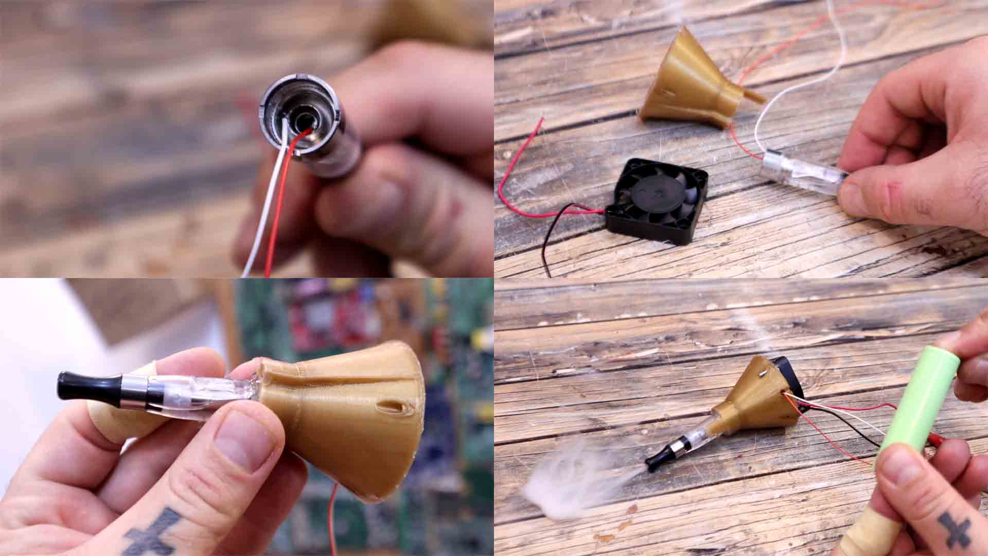 homemade mini smoke machine vaper
