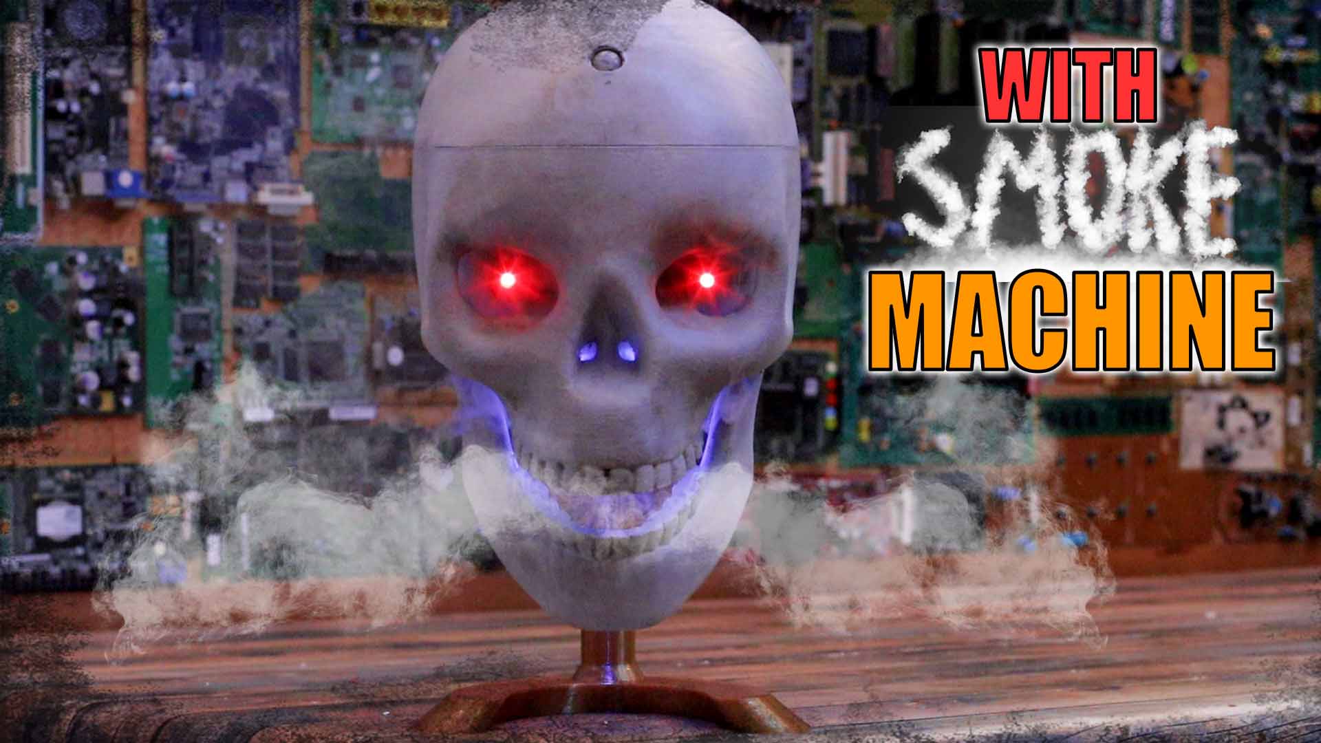 Schematic Halloween robotr Printed Skull Arduino