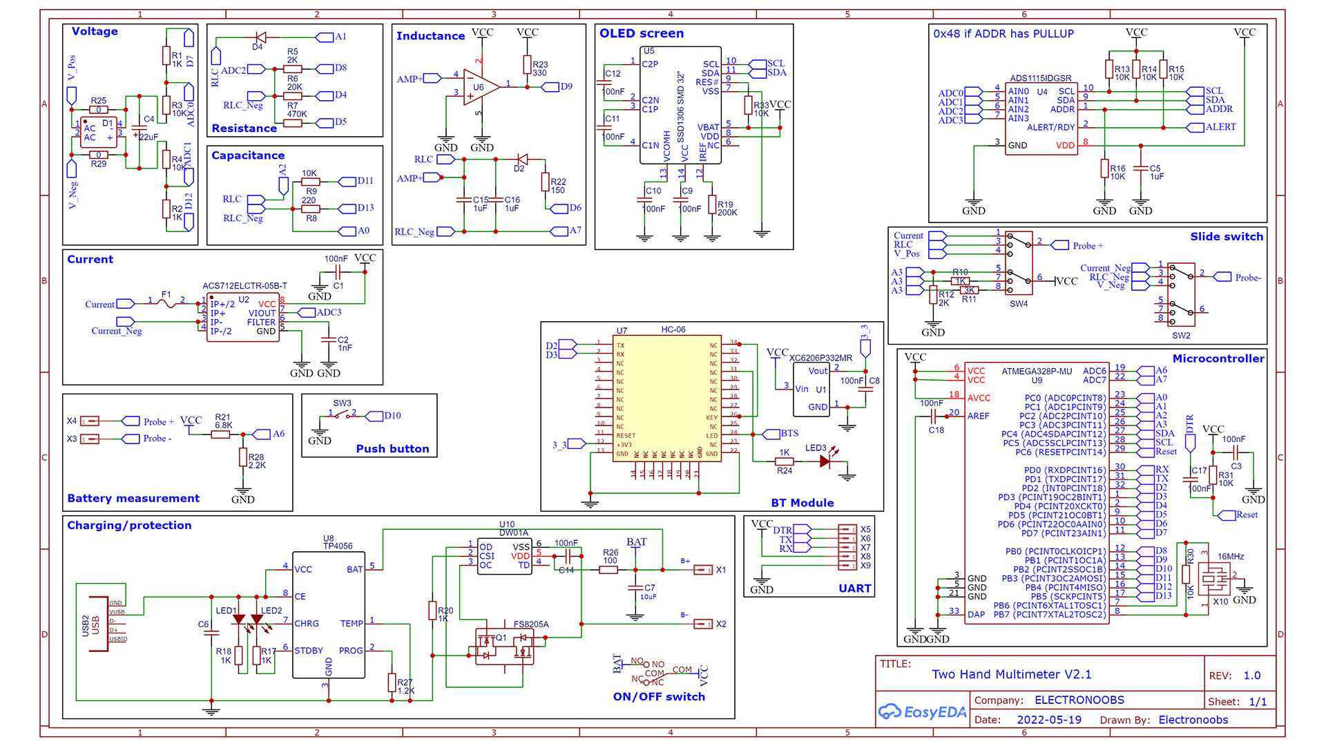 Two hand Multimeter (GERBERs Only)