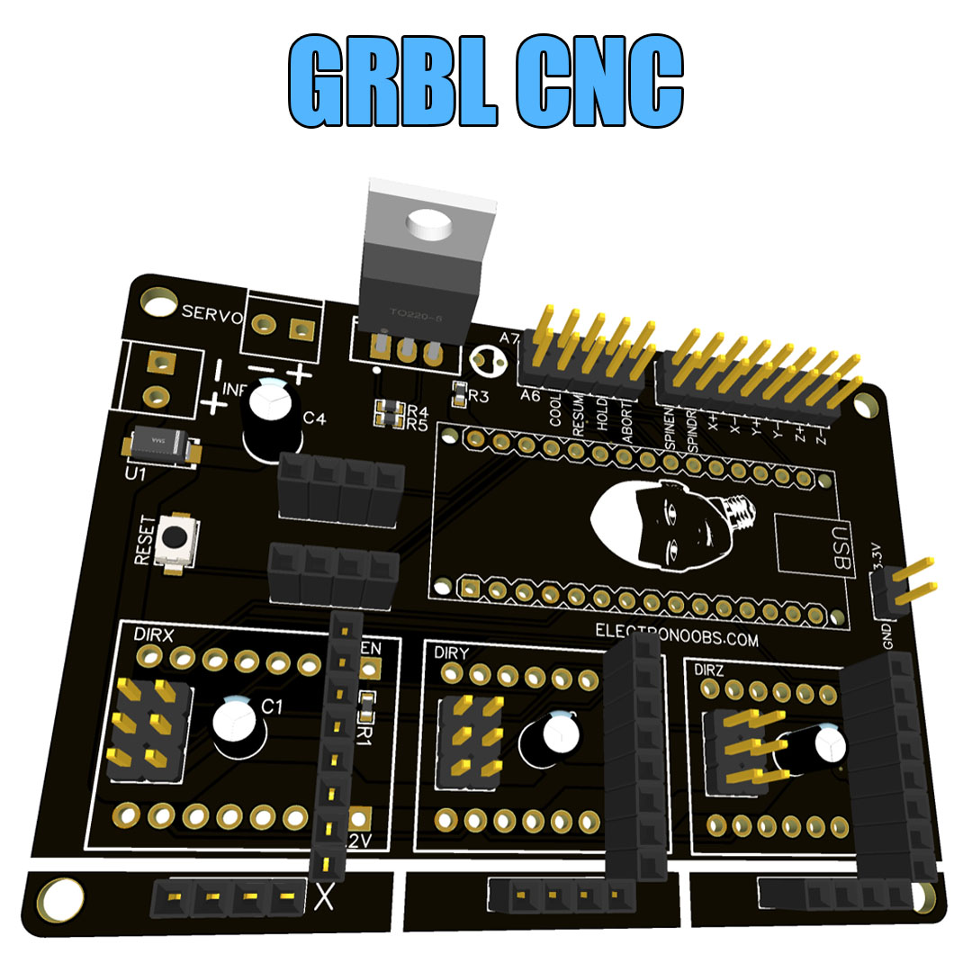 GRBL CNC Board (GERBERs Only)