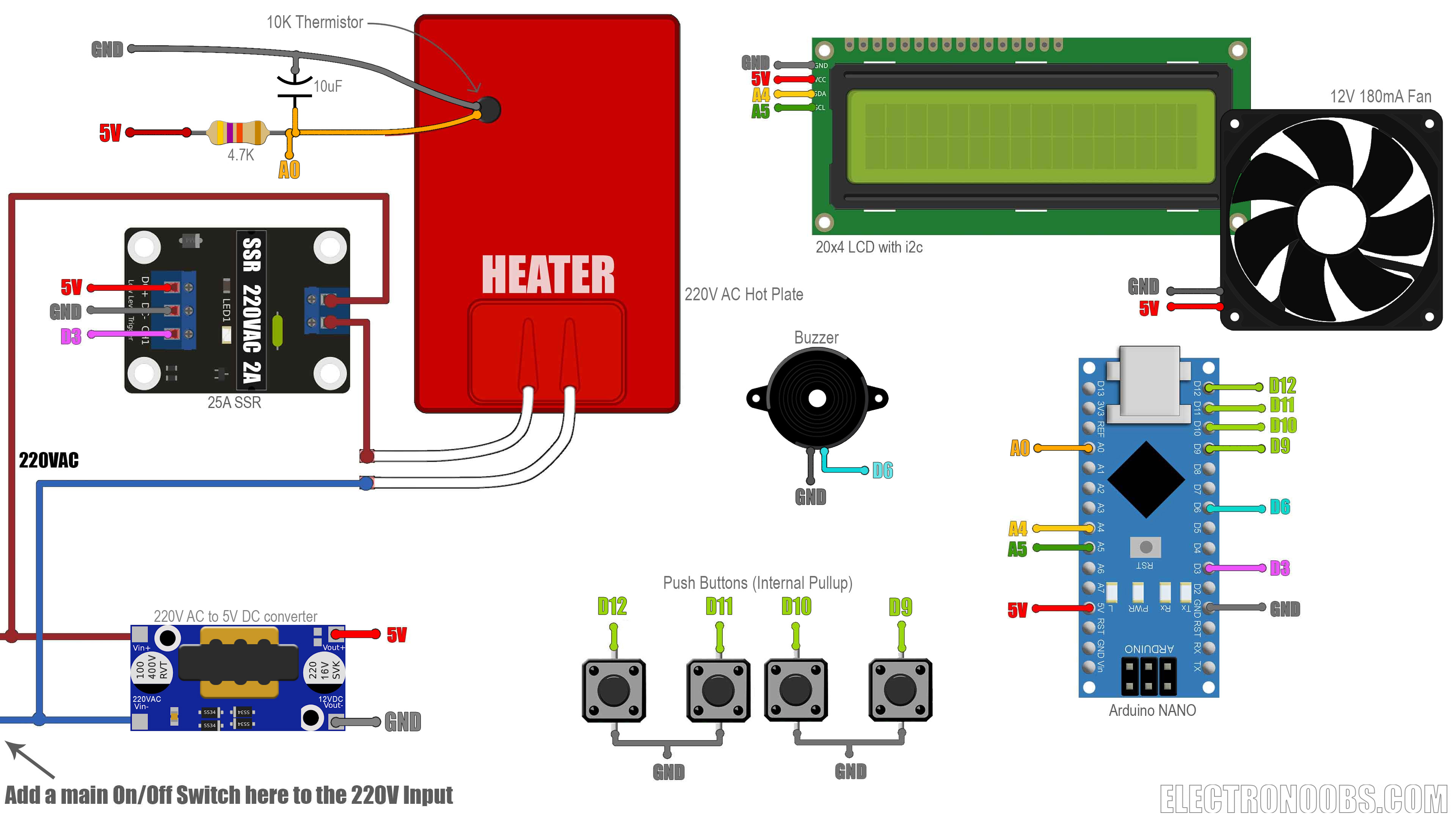 Reflow Plate Homemade Schematic Arduino