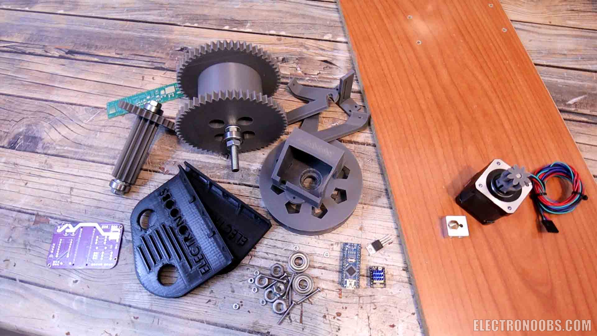 PET bottle filament extruder part list