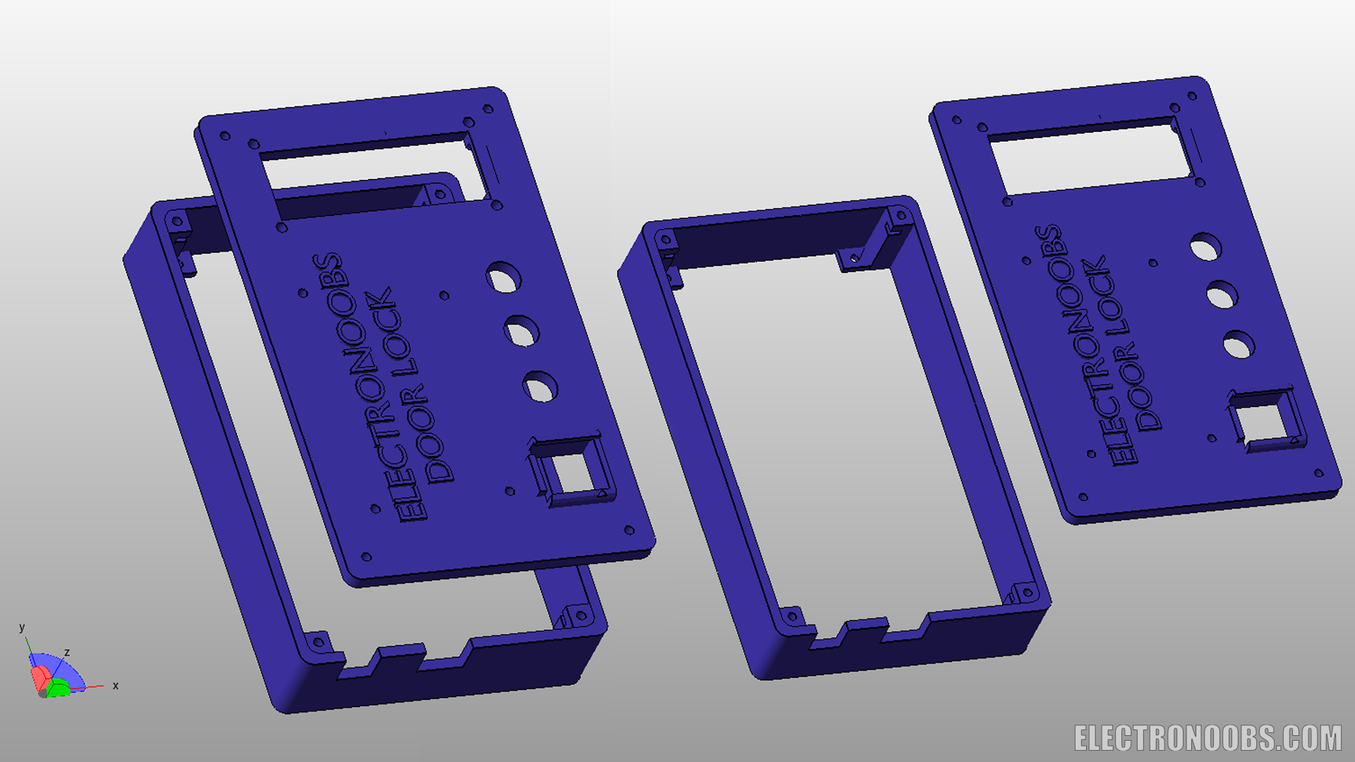 door lock STL free download case